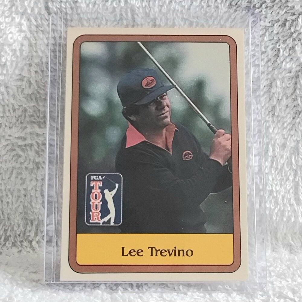 3/$25 E/NM 1981 Donruss Golf Inaugural Lee Trevino RC PGA Tour Card 2!!